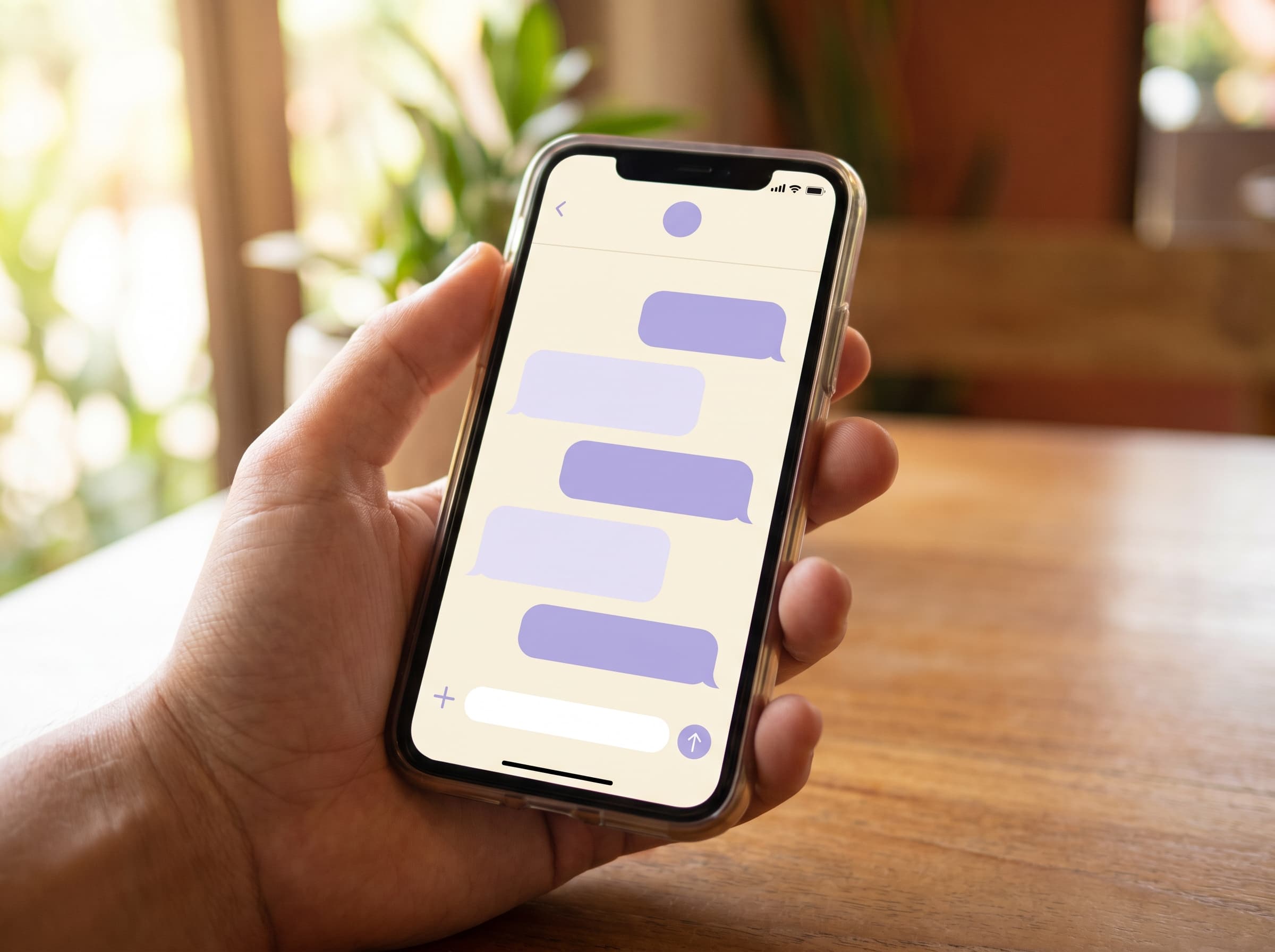 Phone with conversational chat interface and paid-media dashboard